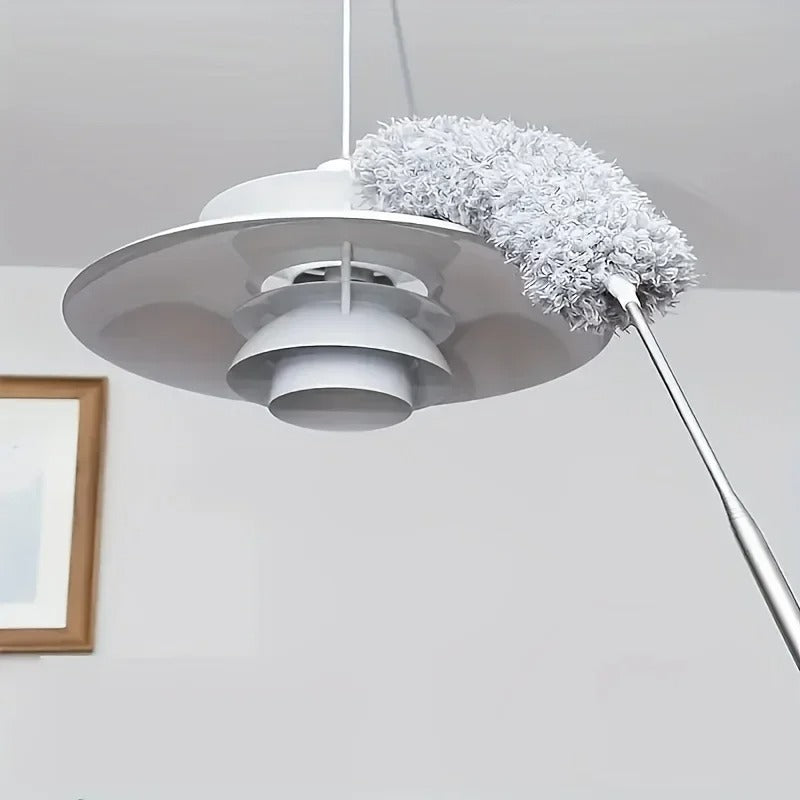 Microfiber Long Cleaning Duster Steel Body | Quick and Easy Cleaning of Office, Home, Kitchen, Car, Ceiling, and Fan