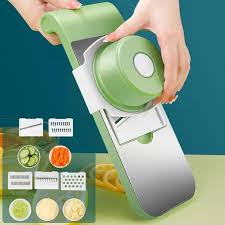 5 in 1 Multifunction Vegetable Cutter | Manual Vegetable Chopper | Kitchen Slicer for Potato, Cucumber, Garlic, Onion & Salad