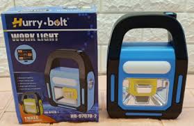 Hurry Bolt Work Light – Portable Rechargeable LED Work Lamp With Super Bright Illumination For Garage, Outdoor, Emergency, And Job Site Use