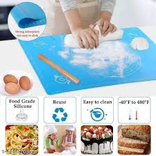 Best Silicone Roti Mat for Kitchen | Food Grade Non-Stick Silicone Roti Mat & Dough Rolling Mat | Large Silicone Baking Mat, Chapati Rolling Mat, Silicone Pastry Mat, Rolling Dough Mat, BPA-Free Reusable Silicone Kitchen Mat