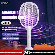 2 In 1 Electric Mosquito Killer UV Light LED Lamp Rechargeable |  Mosquito Killer Lamp & Bug Zapper Machine for Home & Outdoor Use