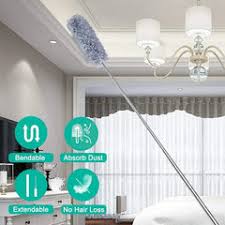 Microfiber Long Cleaning Duster Steel Body | Quick and Easy Cleaning of Office, Home, Kitchen, Car, Ceiling, and Fan