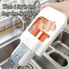 Foldable Desktop Mop | Mini Sponge Mop | Portable Mini Self Squeezing Wet Dry Mop for Bathroom & Kitchen