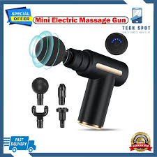 Massage Gun 5 in 1 Multifunctional Electric Full Body Massage Equipment Set for Deep Tissue Relief & Full Body Relaxation 6 Speeds with 4 Massage Heads Pysiotherapy Massager Gun