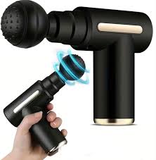 Massage Gun 5 in 1 Multifunctional Electric Full Body Massage Equipment Set for Deep Tissue Relief & Full Body Relaxation 6 Speeds with 4 Massage Heads Pysiotherapy Massager Gun